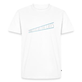 Pet All The Cats - Men's Premium Organic T-Shirt - white - Front - Nico (187cm)