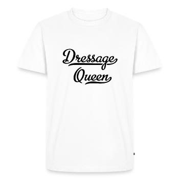 Dressage - T-shirt Premium bio Homme - blanc - Devant - Nico (187cm)