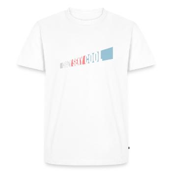 crazy sexy cool design - Men's Premium Organic T-Shirt - white - Front - Nico (187cm)