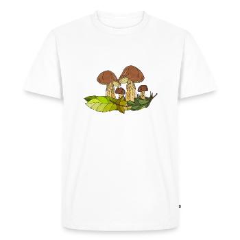Mycètes - T-shirt Premium bio Homme - blanc - Devant - Nico (187cm)