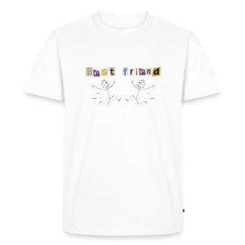 MEILLEUR AMI un - T-shirt Premium bio Homme - blanc - Devant - Nico (187cm)