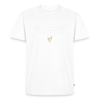 Facts Matter - Men's Premium Organic T-Shirt - white - Front - Nico (187cm)