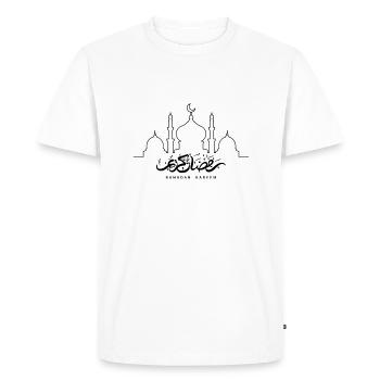 Ramadan Kareem/motif islamique - T-shirt Premium bio Homme - blanc - Devant - Nico (187cm)