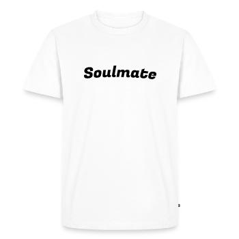 Âme soeur - T-shirt Premium bio Homme - blanc - Devant - Nico (187cm)