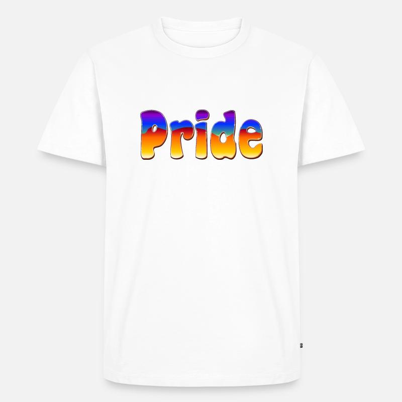 Pride - Männer Premium Bio T-Shirt - Weiß