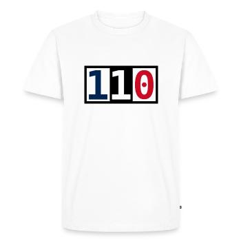 110 - T-shirt Premium bio Homme - blanc - Devant - Nico (187cm)