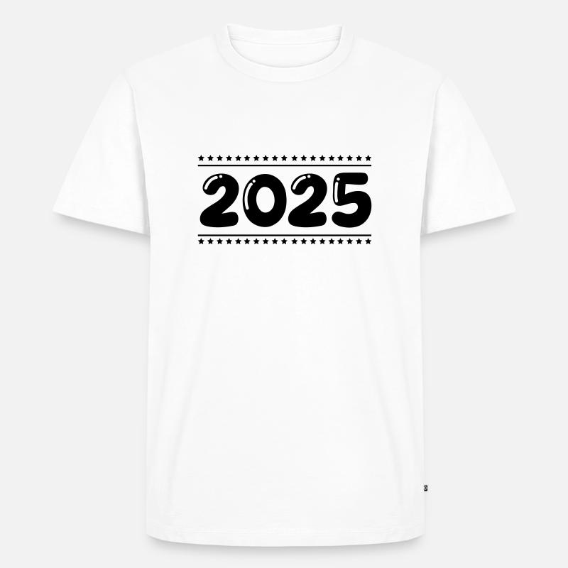 2025 - Männer Premium Bio T-Shirt - Weiß