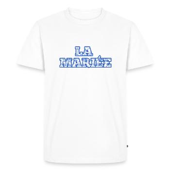 la Mariée chinoiserie bleu - T-shirt Premium bio Homme - blanc - Devant - Nico (187cm)