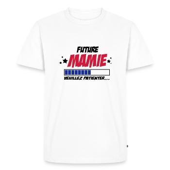 future mamie - T-shirt Premium bio Homme - blanc - Devant - Nico (187cm)