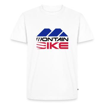Montain Bike__V003 - T-shirt Premium bio Homme - blanc - Devant - Nico (187cm)