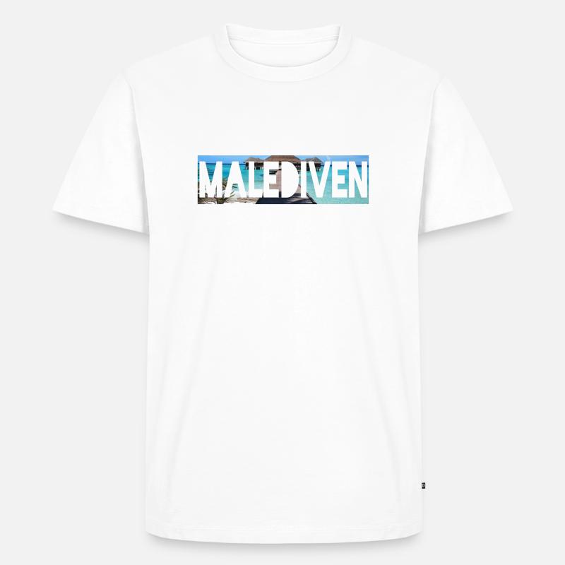 malediven - Männer Premium Bio T-Shirt - Weiß