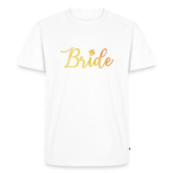 mariée - T-shirt Premium bio Homme - blanc - Devant - Nico (187cm)