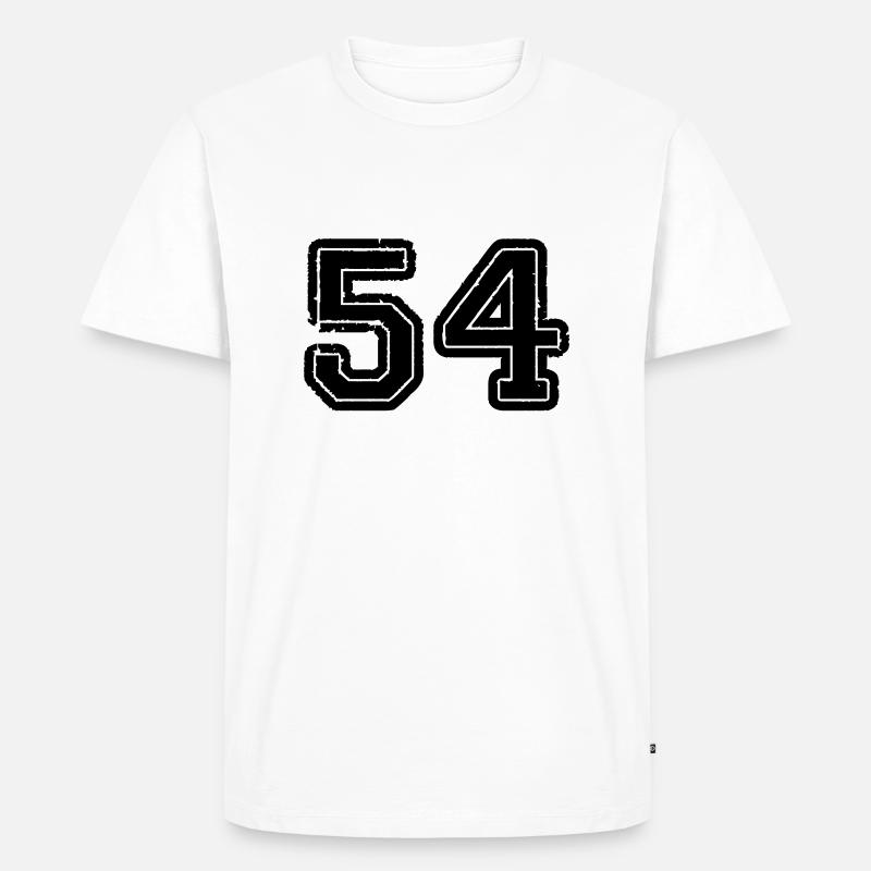 54 - Männer Premium Bio T-Shirt - Weiß