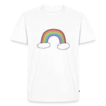 Lighter than the rainbow - Men's Premium Organic T-Shirt - white - Front - Nico (187cm)