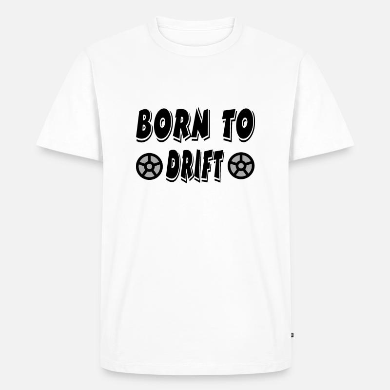Auto - Männer Premium Bio T-Shirt - Weiß