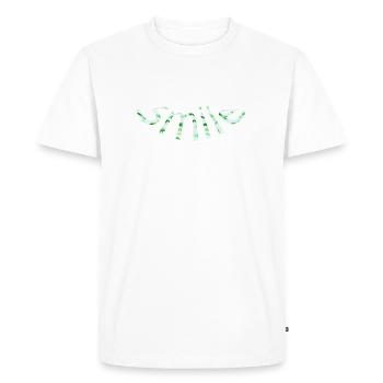 Smile White - T-shirt Premium bio Homme - blanc - Devant - Nico (187cm)