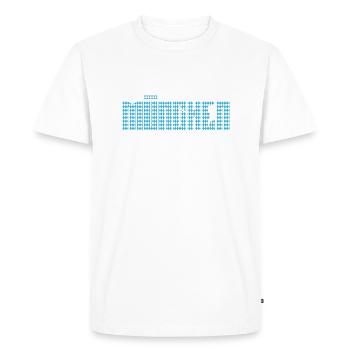 Mon Munich - T-shirt Premium bio Homme - blanc - Devant - Nico (187cm)