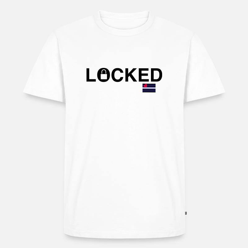 gesperrt1 - Männer Premium Bio T-Shirt - Weiß