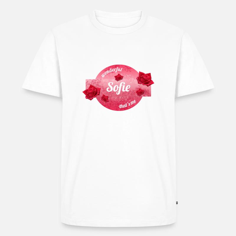 Sofie - Männer Premium Bio T-Shirt - Weiß