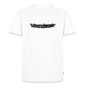 Time waster - Men's Premium Organic T-Shirt - white - Front - Nico (187cm)