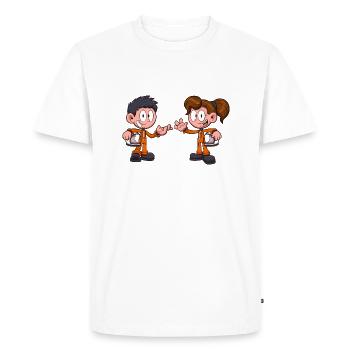 Enfants astronautes - T-shirt Premium bio Homme - blanc - Devant - Nico (187cm)