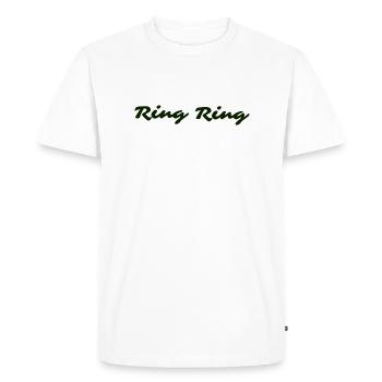 Ring ring - Men's Premium Organic T-Shirt - white - Front - Nico (187cm)
