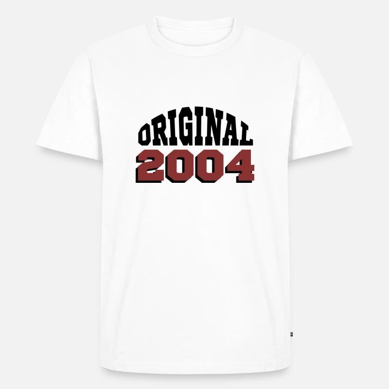 Original 2004 - Männer Premium Bio T-Shirt - Weiß