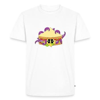 MORSURE TENTACULAIRE - T-shirt Premium bio Homme - blanc - Devant - Nico (187cm)