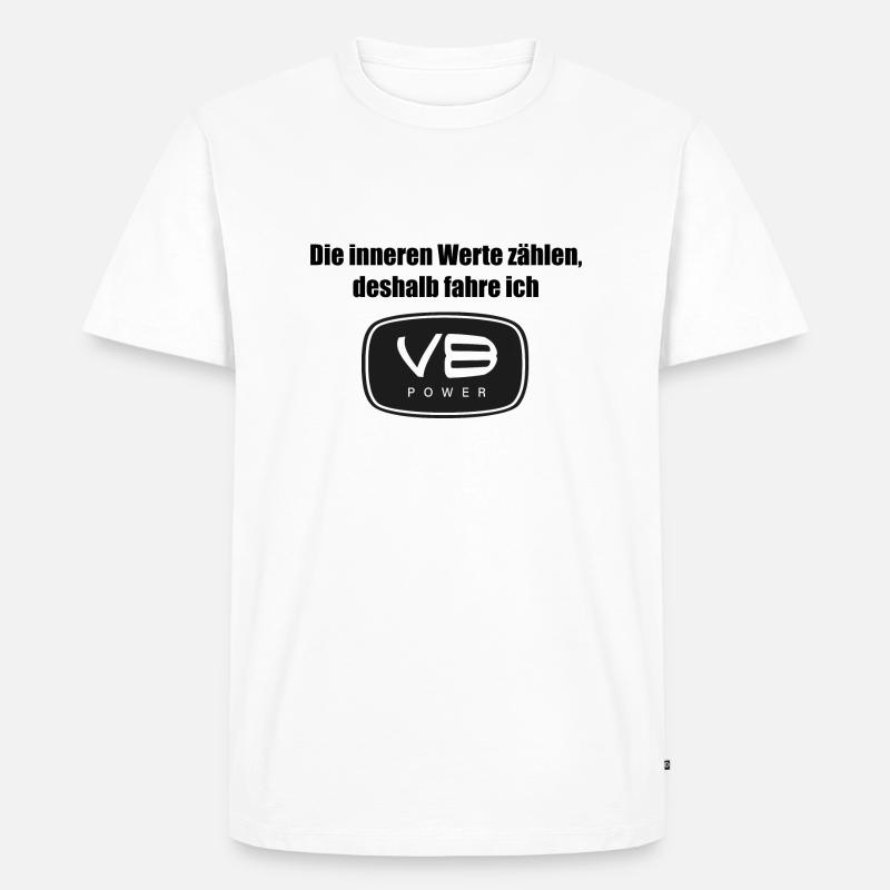 V8 Power - Männer Premium Bio T-Shirt - Weiß