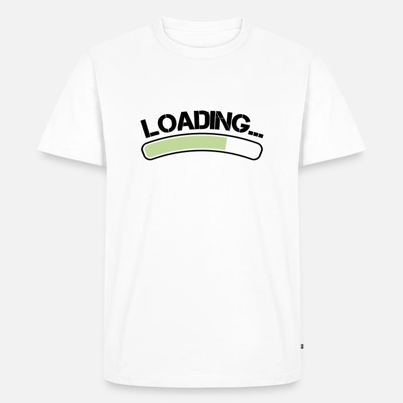 loading - Männer Premium Bio T-Shirt - Weiß