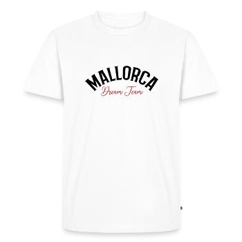 Mallorca Dream Team - Men's Premium Organic T-Shirt - white - Front - Nico (187cm)