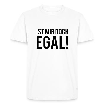 BUT I DO NOT CARE! DESPITE CHILDREN - Men's Premium Organic T-Shirt - white - Front - Nico (187cm)