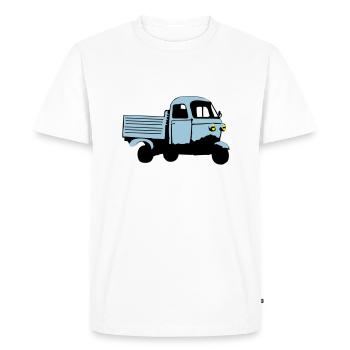 Ape tricycle Tee shirts - T-shirt Premium bio Homme - blanc - Devant - Nico (187cm)