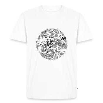 Dortmund city map circle - Men's Premium Organic T-Shirt - white - Front - Nico (187cm)