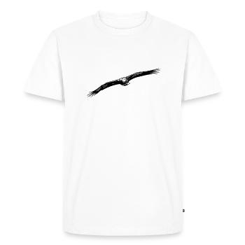 Eagle - Men's Premium Organic T-Shirt - white - Front - Nico (187cm)