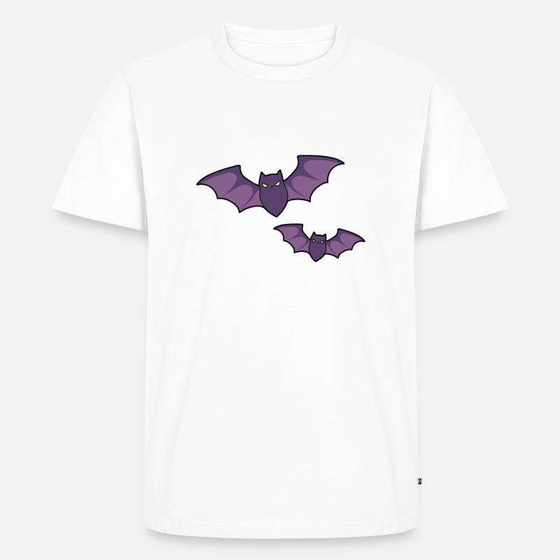 Fledermäuse - Männer Premium Bio T-Shirt - Weiß