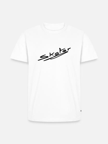 skater - sk8 - Männer Premium Bio T-Shirt - Weiß