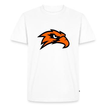 eagle head - Men's Premium Organic T-Shirt - white - Front - Nico (187cm)