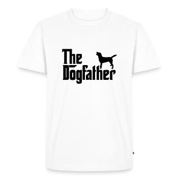 Le Labrador Retriever Dogfather Godfather Style - T-shirt Premium bio Homme - blanc - Devant - Nico (187cm)