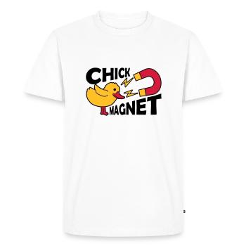 Casanova Chick Magnet Womanizer - T-shirt Premium bio Homme - blanc - Devant - Nico (187cm)