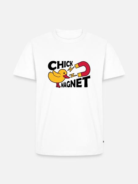 Casanova Chick Magnet Womanizer - Men's Premium Organic T-Shirt - white