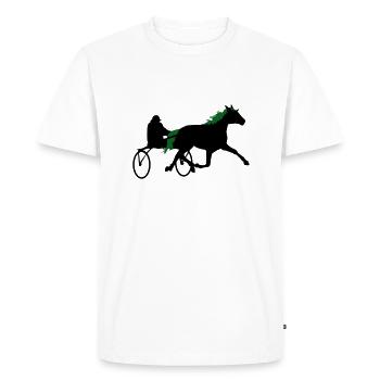 Sulki au trot - T-shirt Premium bio Homme - blanc - Devant - Nico (187cm)