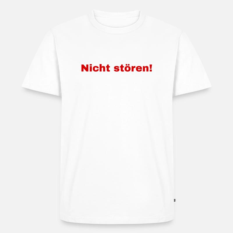 Autorenspruch - Männer Premium Bio T-Shirt - Weiß