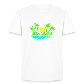 Grande Canarie - T-shirt Premium bio Homme - blanc - Devant - Nico (187cm)