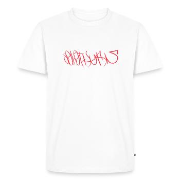 White Solothurn T-Shirt - Men's Premium Organic T-Shirt - white - Front - Nico (187cm)