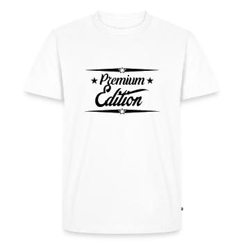 Premium Edition - Men's Premium Organic T-Shirt - white - Front - Nico (187cm)