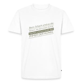 Dictons fermiers drôles - T-shirt Premium bio Homme - blanc - Devant - Nico (187cm)