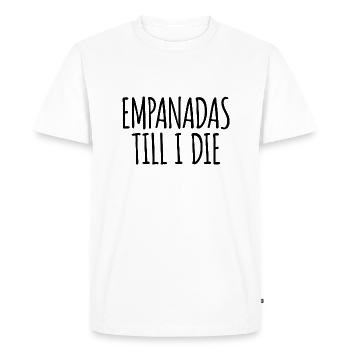 Empanadas - Cadeau parfait pour les gourmets - T-shirt Premium bio Homme - blanc - Devant - Nico (187cm)