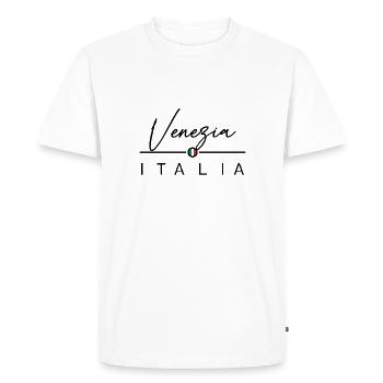 Italie - Venise - Venise - Italien - Italie - T-shirt Premium bio Homme - blanc - Devant - Nico (187cm)