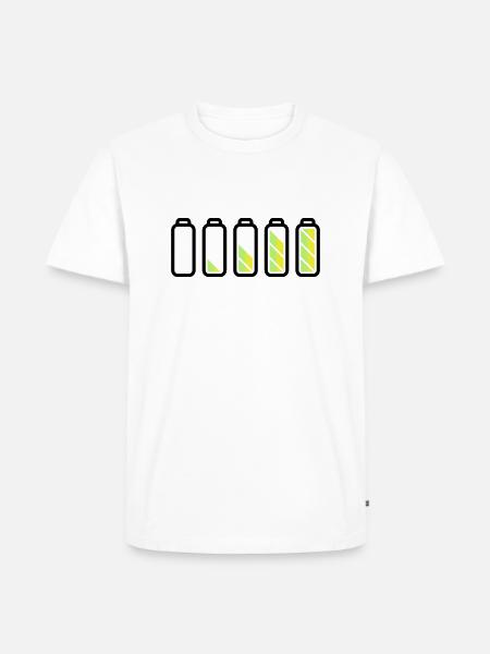 battery_loading - Men's Premium Organic T-Shirt - white